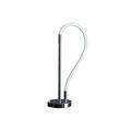 Homeroots 21 in. Modern LED Elastic Tube Desk Lamp, Silver 468810